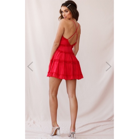 Selfie Leslie- NWT Laney low back dress - Picture 3 of 6